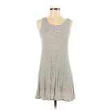 Olivia Rae Casual Dress - DropWaist: Tan Stripes Dresses - Women's Size Small