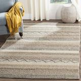 White 144 x 0.4 in Area Rug - Union Rustic Jacques Striped Handmade Flatweave Wool/Beige Area Rug Cotton/Wool | 144 W x 0.4 D in | Wayfair