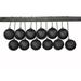 The Holiday Aisle® Solid Ball Ornament Plastic in Black | 10.36 H x 2.36 W x 2.36 D in | Wayfair A9A170BE60E34911A3FE4853497C2839