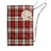 The Holiday Aisle® Scotish Plaid Santa Sack Polyester in Red/White | 36 H x 28 W in | Wayfair EFD8415CC23D4C658A58C5C174087659