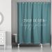 Latitude Run® Single Shower Curtain Polyester in Gray/Green/Blue | 74 H x 71 W in | Wayfair 81EEBDC0DB5E42E6B5FE592279CABC9E
