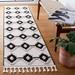 Black/White 26 x 1.18 in Indoor Area Rug - Foundry Select Shiflet 532 Area Rug In Ivory/Anthracite Polyester | 26 W x 1.18 D in | Wayfair