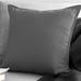 Eider & Ivory™ Fritsch Throw Pillow Polyester/Polyfill blend in Black | 24 H x 24 W x 3 D in | Wayfair DFE3EBC7C92C4A3CADFAED20BEBEE430