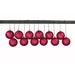 The Holiday Aisle® Solid Ball Ornament Plastic in Red | 12 H x 2.75 W x 2.75 D in | Wayfair BDB29B6A162E4AFA936D13227D5D5BAB