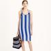 J. Crew Swim | J. Crew Crepe Beach Cover Up Dress In Stripe | Color: Blue/White | Size: Xs