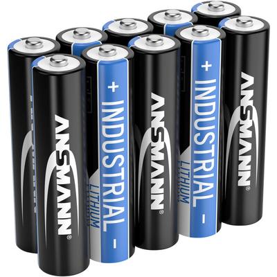 10x Ansmann Industrial Lithium Batterie aaa Micro 1,5V – FR3 (10 Stück)