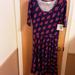 Lularoe Dresses | Lularoe Nicole Womens Maxi Dress Size L | Color: Blue/Red | Size: L