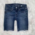 American Eagle Outfitters Shorts | American Eagle Bermuda Shorts Super Stretch 00 Denim | Color: Blue | Size: 00