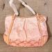 Coach Bags | Bnwt Authentic Coach Peach Ombr Tote | Color: Orange/Pink | Size: Os