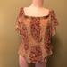 Madewell Tops | Madewell 100% Silk Paisley Off The Shoulder Top - Size L | Color: Pink/Red | Size: L