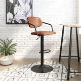 Chenango Bar Chair Vintage Brown & Black - N/A