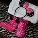 Disney Accessories | Minnie Mouse Disney Headband & Slippers | Color: Black/Pink | Size: Osg