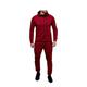 HUAZONG Cotton Tracksuit Mens Full,Men's Casual Tracksuit Set Zipper Fleece Hoodie Top Bottoms Jogging Joggers Athletic Sweat Suits Gym Contrast Cord Full Zip Tracksuits Sportswear (Z-Wine, M)