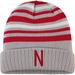 Men's Top of the World Gray/Scarlet Nebraska Huskers All Day Cuffed Knit Hat