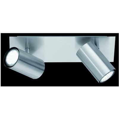 Deckenstrahler marley aus Nickel mattem Metall mit 2 schwenkbaren GU10 Spots Image