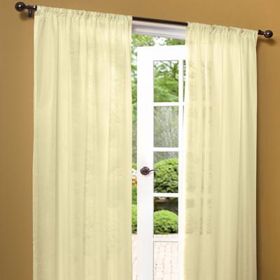 Wide Width Weathershield Rod Pocket Panel by Commonwealth Home Fashions in Ivory (Size 50