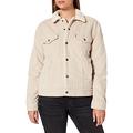 Levi's Women's Ex-Bf Sherpa Trucker Jacket, Pebble Cement, L