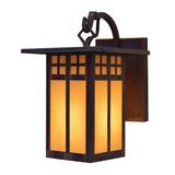 Arroyo Craftsman Glasgow 10 Inch Tall 1 Light Outdoor Wall Light - GB-6L-WO-VP