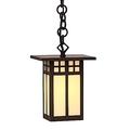 Arroyo Craftsman Glasgow 9 Inch Tall 1 Light Outdoor Hanging Lantern - GH-6L-OF-MB