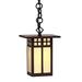 Arroyo Craftsman Glasgow 9 Inch Tall 1 Light Outdoor Hanging Lantern - GH-6L-AM-BK