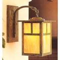 Arroyo Craftsman Mission 16 Inch Tall 1 Light Outdoor Wall Light - MB-10E-AM-BK