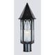 Arroyo Craftsman Saint George 24 Inch Tall 1 Light Outdoor Post Lamp - SGP-10-AM-BK