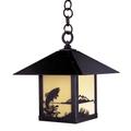 Arroyo Craftsman Timber Ridge 12 Inch Tall 1 Light Outdoor Hanging Lantern - TRH-9TR-CR-BZ