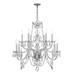 Crystorama Traditional Crystal 31 Inch 12 Light Chandelier - 1135-CH-CL-S
