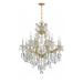 Crystorama Maria Theresa 28 Inch 13 Light Chandelier - 4413-GD-CL-SAQ