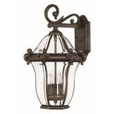 Hinkley Lighting San Clemente 19 Inch Tall 3 Light Outdoor Wall Light - 2444CB