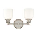 Hudson Valley Lighting Windham 14 Inch 2 Light Bath Vanity Light - 3402-PN