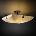 Justice Design Group Clouds 27 Inch 6 Light Semi Flush Mount - CLD-9632-25-DBRZ