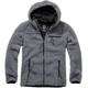 Brandit Teddyfleece Worker Giacca, nero-grigio, dimensione S