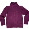 American Eagle Outfitters Sweaters | American Eagle Outfitters Purple Cowl Neck Chunky Sweater Size: Large | Color: Purple | Size: L