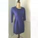 J. Crew Dresses | J.Crew 3/4 Sleeve Royal Blue Dress 2p | Color: Blue/Purple | Size: 2p