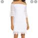 Lilly Pulitzer Dresses | Lily Pulitzer Off The Shoulder Dress | Color: White | Size: L