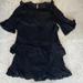 Madewell Dresses | Madewell Ruffle& Eyelet Dress | Color: Black | Size: 0