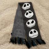 Disney Accessories | Hp 2xdisney Parks Jack Skellington Nightmare Before Christmas Scarf | Color: Black/Gray | Size: Os