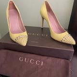 Gucci Shoes | Gucci Yellow Pumps With Studs 36 | Color: Yellow | Size: 36