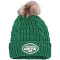 Women's '47 Green New York Jets Meeko Cuffed Knit Hat with Pom