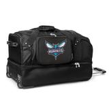 MOJO Black Charlotte Hornets 27'' Drop Bottom Wheeled Duffle Bag