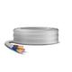 Primes DIY 3 Core Round White Flex Flexible Cable, stranded electrical copper wire, Insulated Flexible PVC Wire, Stranded Wire High Temperature Resistance, 3182Y BASEC Approved 1.5mm(100 Meter)