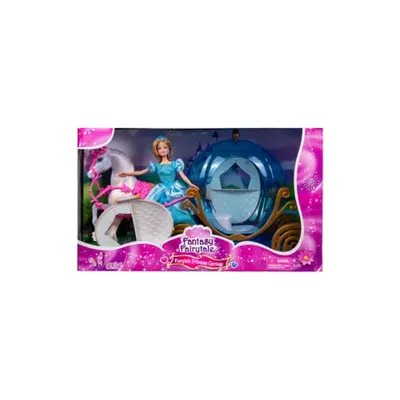 Homeware Princess Doll With Horse And Carriage