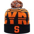 Men's Top of the World Navy/Orange Syracuse Orange Colossal Cuffed Knit Hat with Pom