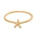 Shiny Star,'Beaded Gold Plated Star Ring from Bali'