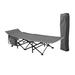 Alpha Camp Single Camping Cot, Steel in Gray | 13.8 H x 26.5 W x 74.8 D in | Wayfair E01CC120101101