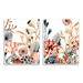 Stupell Industries Tropical Ocean Floor Plant Life Expressive Abstract Coral 2 - Piece Graphic Art Set in Brown | 15 H x 10 W x 0.5 D in | Wayfair