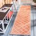 Orange 0.19 in Area Rug - Charlton Home® Adler Geometric Indoor/Outdoor Area Rug Polypropylene | 0.19 D in | Wayfair