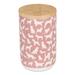 Gracie Oaks Dog Show Hunter Ceramic 4.5 qt. Pet Treat Jar Ceramic in Pink | 6.5 H x 4 W x 4 D in | Wayfair 1168EF22F0464A5BB47ED7A16FD99E39