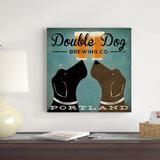 Red Barrel Studio® Double Dog Brewing Co Canvas | 20 H x 20 W x 1.25 D in | Wayfair 5E7F99309F6940AAB9CBD4A505B9C47F